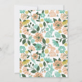 Osterische Wildblume wünscht Baby Showgame Card Einladung (Rückseite)