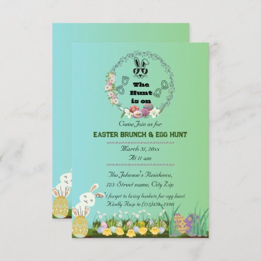 Osterjagd auf Einladung (Vorne/Hinten)