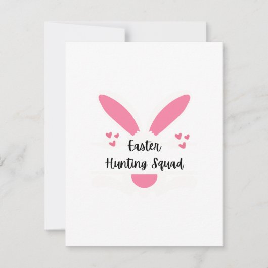 Osterjagd auf feiertagskarte (Vorderseite)