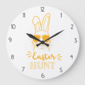 Osterjagd Große Wanduhr (Vorderseite)