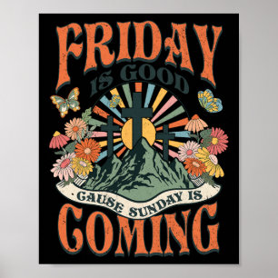 OsterJesus Christlicher Freitag ist gut, denn Sonn Poster