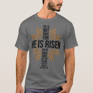 OsterJesus er ist Risen Bible Verse Christliche Ro T-Shirt