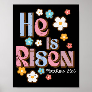 OsterJesus ist Christliche Glaubenshäuptling Mädch Poster