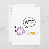 Osterjoke Bunny Feiertagspostkarte (Vorne/Hinten)