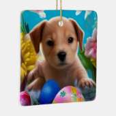 Osterjunge Blume und Eizellen Urlaub Keramikornament (Rechts)