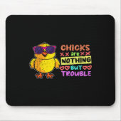 Osterjunge Hühner sind nichts anderes als ein stör Mousepad (Vorne)