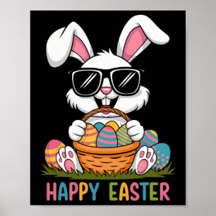 Osterjunge Mädchen Kinder Kleinkind Kaninchen Oste Poster