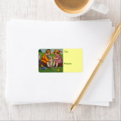 Osterjunge und Mädchen Adressaufkleber (Insitu)