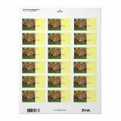 Osterjunge und Mädchen Adressaufkleber (Vorne)