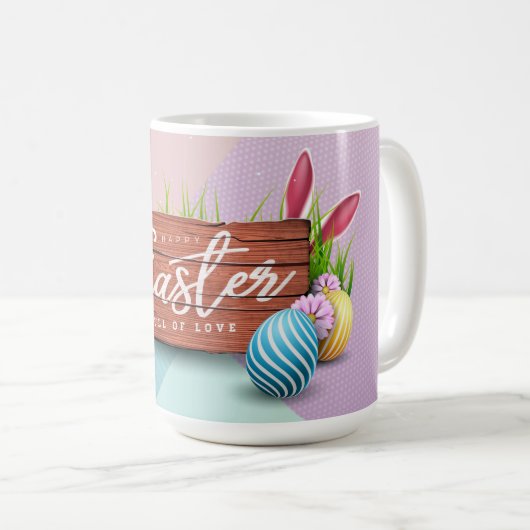 Osterkaffee-Tasse Kaffeetasse (VorderseiteRechts)