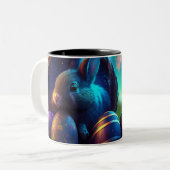 Osterkaffee-Tasse Zweifarbige Tasse (Vorderseite Links)