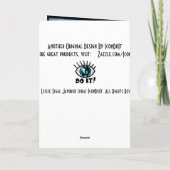 Osterkalender (Personalisiert) Feiertagskarte (Rückseite)