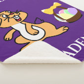 Osterkaninchen & Basketlei-Fleecedecke Sherpadecke (3/4)