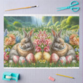 Osterkaninchen Blume Holiday Eggs Tissue Paper Seidenpapier (Basteln)