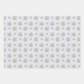 Osterkaninchen Bunny Wunny Pink Muster Geschenkpapier Set (Vorderseite 2)