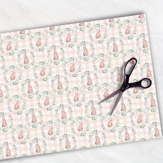 Osterkaninchen Bunny Wunny Pink Muster Seidenpapier