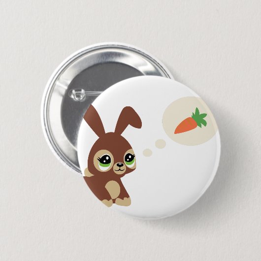 Osterkaninchen Button (Vorne & Hinten)