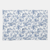 Osterkaninchen Chinoiserie Muster Geschirrtuch (Horizontal)