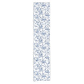 Osterkaninchen Chinoiserie Muster Kurzer Tischläufer (Vorderseite)