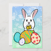 Osterkaninchen Einladung (Rückseite)