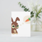 Osterkaninchen Feiertagspostkarte (Stehend Vorderseite)