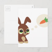 Osterkaninchen Feiertagspostkarte (Vorne/Hinten)