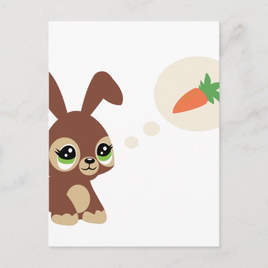 Osterkaninchen Feiertagspostkarte (Vorderseite)