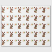 Osterkaninchen Geschenkpapier (Flach)