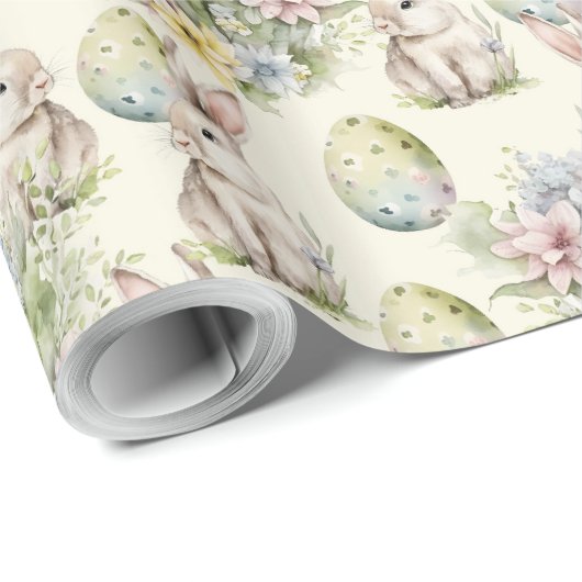 Osterkaninchen Geschenkpapier (Rolleneckpunkt)