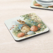 Osterkaninchen Getränkeuntersetzer (Linke Seite)