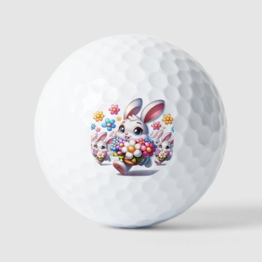 Osterkaninchen Golfball (Vorderseite)