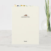 Osterkaninchen Hasen Graublütenblüte zeichnend Karte (Rückseite)