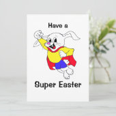 Osterkaninchen-Herbstkarte Feiertagskarte (Stehend Vorderseite)