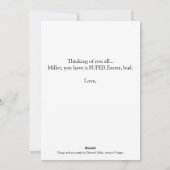 Osterkaninchen-Herbstkarte Feiertagskarte (Rückseite)