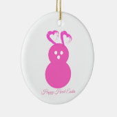 Osterkaninchen Herzdekoration Keramik Ornament (Rechts)