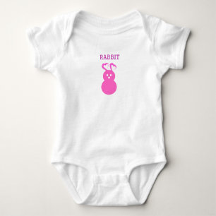 Osterkaninchen Herzkarosserie Baby Strampler