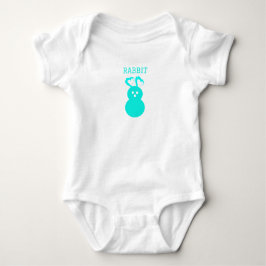 Osterkaninchen Herzkarosserie Baby Strampler