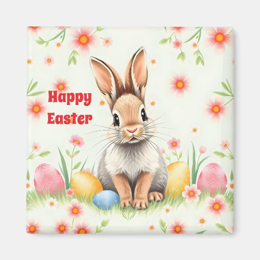 Osterkaninchen Holiday Modern Collection Magnet (Vorne)