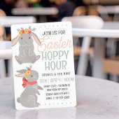 Osterkaninchen Hoppy Hour Brunch und Ei Hunt Einladung