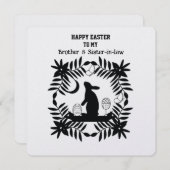 Osterkaninchen im Karettbrüder und Schwiegervater Feiertagskarte (Vorne/Hinten)