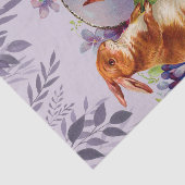 Osterkaninchen in einem Lila Wunderland Seidenpapier (Ausschnitt)