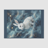 Osterkaninchen in einem traumhaften Hintergrund Seidenpapier (Vorderseite)