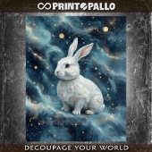 Osterkaninchen in einem traumhaften Hintergrund Seidenpapier