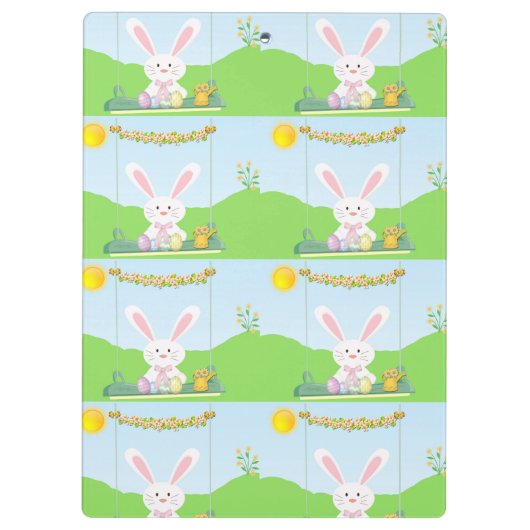 Osterkaninchen Klemmbrett (Rückseite)