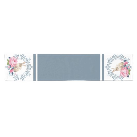 Osterkaninchen Kurzer Tischläufer (Horizontal)