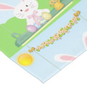 Osterkaninchen Kurzer Tischläufer (Ecke)
