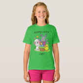 Osterkaninchen, Lammpuzzle & Küken Puzzle Girl's T T-Shirt (Vorne ganz)