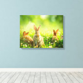 Osterkaninchen Leinwanddruck (Insitu (Holzboden))