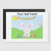 Osterkaninchen Magnetkarte (Vorne/Hinten)