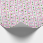 Osterkaninchen mit Ei und Blume Geschenkpapier (Ecke)